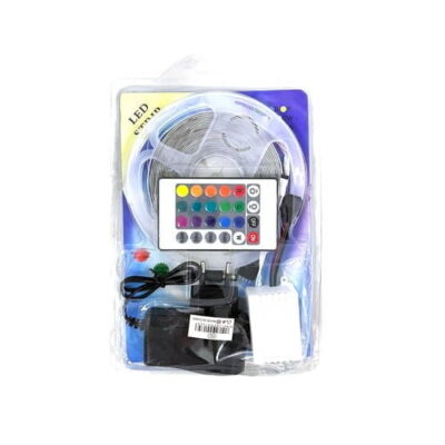 Σετ Ταινία LED 5M RGB Λεντοταινία με ασύρματο χειριστήριο IP65 2835 - LED Strip