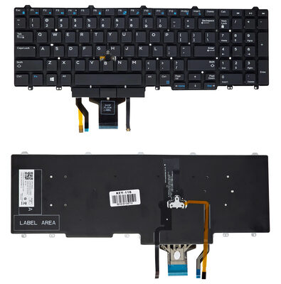 Πληκτρολόγιο για Dell Latitude 5580/5590/5550/5570 Precision 3510/7510/7710 KEY-116 με backlight, US, μαύρο