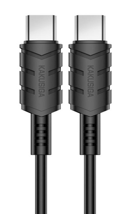KAKUSIGA καλώδιο USB-C σε USB-C KSC-710, 60W, 480Mbps, 1.2m, μαύρο