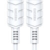 KAKUSIGA καλώδιο USB-C σε USB-C KSC-710, 60W, 480Mbps, 1.2m, λευκό