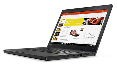 LENOVO Laptop ThinkPad L470, Refurbished Grade A, i5-6300U, 8/256GB SSD, 14", Cam, HD Graphics 520, FreeDOS