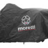 MORETTI κουκούλα μηχανής LXMA2753 με θήκη, L 246x104x127cm, μαύρη