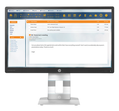 HP used οθόνη E240 LED, 23.8" 1920x1080, VGA/HDMI/DisplayPort, Grade B
