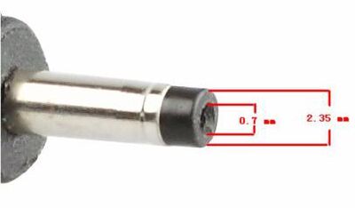POWERTECH βύσμα για φορτιστή Asus laptop, M21, 19V, 2.35x0.7mm