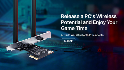 MERCUSYS κάρτα δικτύου WiFi & Bluetooth MA30E, AC1200, PCIe, Ver 1.0