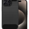 POWERTECH θήκη Carbon MOB-1929 για iPhone 15 Pro, μαύρη