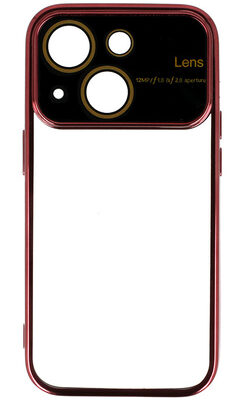 POWERTECH θήκη Electro Lens MOB-1946 για iPhone 15, διάφανη-βυσσινί