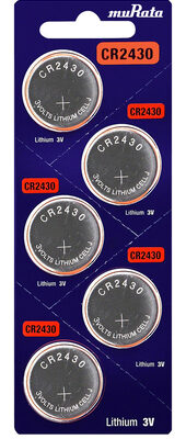MURATA Μπαταρία λιθίου CR2430, 3V, 5τμχ