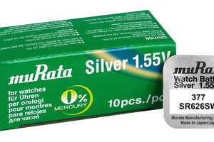 MURATA μπαταρία Silver Oxide για ρολόγια SR626SW, 1.55V, No 377, 10τμχ