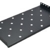 POWERTECH σταθερό ράφι 19" NETW-0026, 600x450mm, μαύρο, 2τμχ