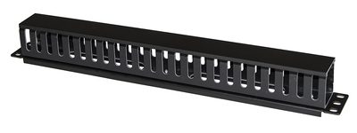 POWERTECH cable management NETW-0029 για rack 19"/1U, πλαστικό, μαύρο