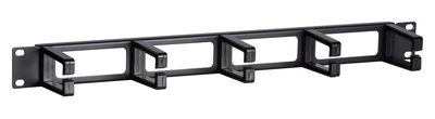 POWERTECH cable management NETW-0031 για rack 19"/1U, 5x γάντζοι, μαύρο