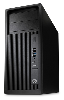 HP Workstation Z240, Refurbished Grade A Repainted, E3-1225 V5, 16GB, 250GB M.2, DVD, FreeDOS