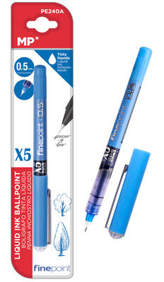MP στυλό διαρκείας, καλλιγραφίας PE240A, 0.5mm, μπλε