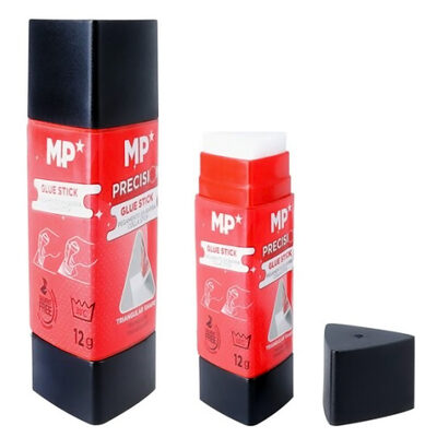 MP κόλλα στικ PP009, τρίγωνη, διάφανη, 12g