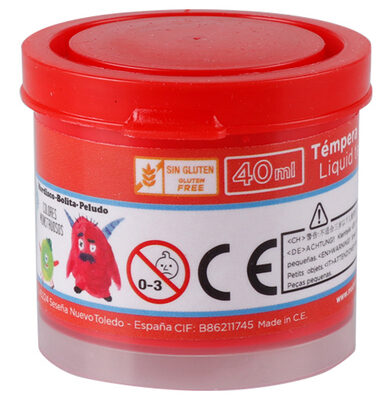 MP τέμπερα ζωγραφικής PP610-04, 40ml, κόκκινη