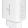 POWERTECH φορτιστής τοίχου PT-1040, USB & USB-C, PD QC3.0, 20W, λευκός
