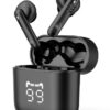 POWERTECH earphones με θήκη φόρτισης PT-1227, TWS, ENC, 30/480mAh, μαύρα