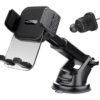 POWERTECH βάση smartphone αυτοκινήτου PT-1238, ταμπλό & αεραγωγών, μαύρη