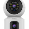 POWERTECH smart κάμερα PT-1338, 2MP, dual lens, WiFi, PTZ, SD