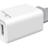 POWERTECH φορτιστής τοίχου PT-778, 2x USB, 2.1A, λευκός