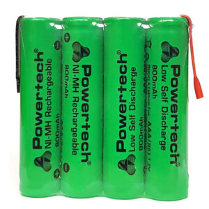 POWERTECH επαναφορτιζόμενη μπαταρία PT-791 800mAh, AAΑ HR03, 4τμχ