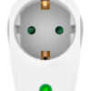 POWERTECH αντάπτορας ρεύματος PT-996, 1 θέση schuko, 16A, 3680W, λευκός