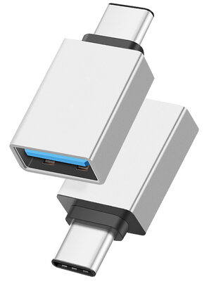 POWERTECH αντάπτορας USB-C σε USB 3.0 PTH-062, 5Gbps, ασημί