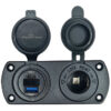POWERTECH πρίζα 12V για σκάφη & οχήματα PTL-002, USB/USB-C, οθόνη, IP65
