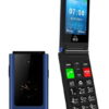 POWERTECH Κινητό Τηλέφωνο Sentry Dual II, 2 οθόνες, SOS Call, μπλε