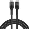 POWERTECH καλώδιο USB-C PTR-0132, PD 100W, copper, 1m, μαύρο