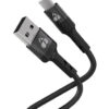 POWERTECH καλώδιο USB-C σε USB PTR-0161, σιλικόνης, 60W, 480Mbps, 1m, μαύρο
