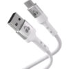 POWERTECH καλώδιο USB-C σε USB PTR-0162, σιλικόνης, 60W, 480Mbps, 1m, λευκό