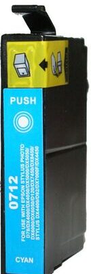 Συμβατό InkJet για Epson No 712, 13ml, κυανό