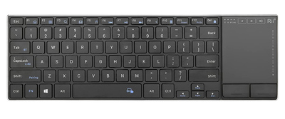 RIITEK ασύρματο πληκτρολόγιο RT721 με touchpad, Bluetooth & 2.4GHz