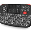 RIITEK ασύρματο mini πληκτρολόγιο i4, backlit, Bluetooth & 2.4GHz, μαύρο
