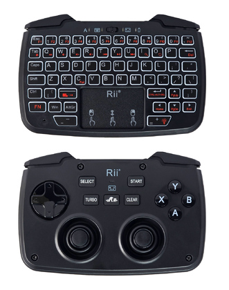 RIITEK ασύρματο gamepad & πληκτρολόγιο RK707, backlit, 2.4GHz, μαύρο