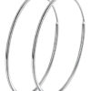BAMOER σκουλαρίκια κρίκοι SCE710, 30mm, ασήμι 925, ασημί