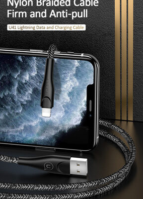 USAMS καλώδιο Lightning σε USB US-SJ391, 2A, 1m, μαύρο