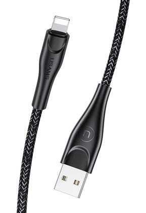 USAMS καλώδιο Lightning σε USB US-SJ391, 2A, 1m, μαύρο