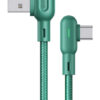 USAMS καλώδιο USB-C σε USB US-SJ457, 2A, γωνιακό, 1.2m, πράσινο