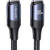 USAMS καλώδιο USB-C US-SJ526, 100W/5A, PD, 3m, μαύρο