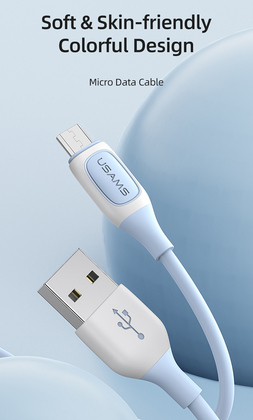USAMS καλώδιο Micro USB σε USB US-SJ597, 2A, 1m, μαύρο