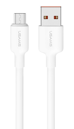 USAMS καλώδιο micro USB σε USB US-SJ607, 2A, 1m, λευκό