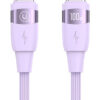 USAMS καλώδιο USB-C σε USB-C US-SJ632, 100W PD, 1.2m, μωβ