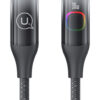USAMS καλώδιο Lightning σε USB-C US-SJ638, 30W PD, 1.2m, μαύρο