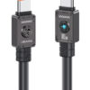 USAMS καλώδιο USB-C σε USB-C US-SJ684, 100W, 480Mbps, 1.2m, μαύρο
