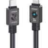 USAMS καλώδιο Lightning σε USB-C US-SJ685, 30W, 480Mbps, 1.2m, μαύρο
