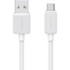 USAMS καλώδιο micro USB σε USB US-SJ690, 2A, 480Mbps, 1m, λευκό