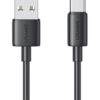 USAMS καλώδιο USB-C σε USB US-SJ708, 3A, 480Mbps, 1m, μαύρο